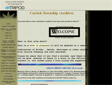 Tablet Screenshot of carricktownship.tripod.com