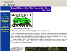 Tablet Screenshot of barrettmotors.tripod.com