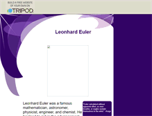 Tablet Screenshot of leonhard-euler.tripod.com