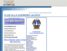 Tablet Screenshot of clubvillaguerrero.tripod.com