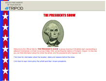 Tablet Screenshot of presidentshow.tripod.com