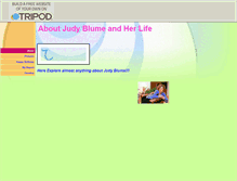 Tablet Screenshot of judyblume123.tripod.com