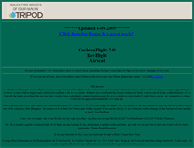 Tablet Screenshot of cushionflight.tripod.com