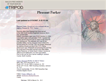 Tablet Screenshot of pleasantparker.tripod.com