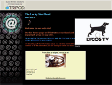 Tablet Screenshot of luckyshotband.tripod.com