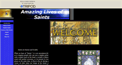 Desktop Screenshot of livesofsaints.tripod.com