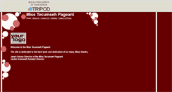 Desktop Screenshot of misstecumseh.tripod.com