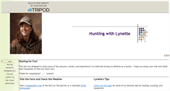 Desktop Screenshot of huntingwithlynette.tripod.com