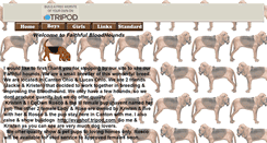 Desktop Screenshot of faithfulhounds.tripod.com