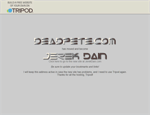 Tablet Screenshot of deadpete.tripod.com