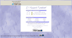 Desktop Screenshot of elhazardfandom.tripod.com