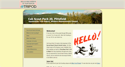 Desktop Screenshot of cubscoutspack20.tripod.com