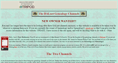 Desktop Screenshot of genealogychat.tripod.com
