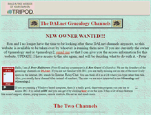 Tablet Screenshot of genealogychat.tripod.com