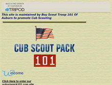 Tablet Screenshot of cubscoutpack101.tripod.com