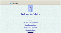 Desktop Screenshot of calidris.tripod.com