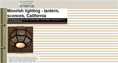 Desktop Screenshot of moorish-lighting.tripod.com