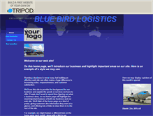 Tablet Screenshot of bluebirdlogistics.tripod.com