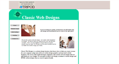 Desktop Screenshot of classicwebs.tripod.com