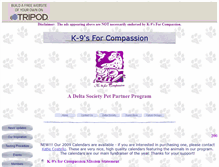 Tablet Screenshot of k9sforcompassion.tripod.com