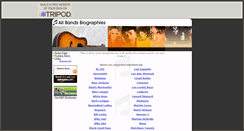 Desktop Screenshot of bands-biography.tripod.com