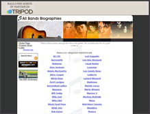 Tablet Screenshot of bands-biography.tripod.com