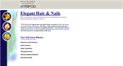 Desktop Screenshot of eleganthairandnails.tripod.com