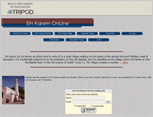 Tablet Screenshot of ein-karem.tripod.com