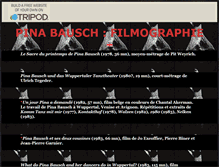 Tablet Screenshot of pina-bausch.tripod.com