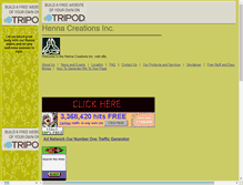 Tablet Screenshot of hennacreations.tripod.com