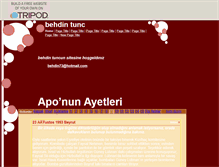 Tablet Screenshot of behdintunc.tripod.com