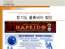 Tablet Screenshot of colombiahapkido.tripod.com