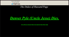 Desktop Screenshot of dukesofhazzard.tripod.com