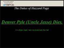 Tablet Screenshot of dukesofhazzard.tripod.com