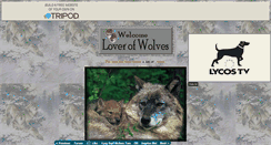 Desktop Screenshot of loverofwolves.tripod.com