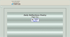 Desktop Screenshot of dailyreflectionspoet.tripod.com