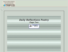 Tablet Screenshot of dailyreflectionspoet.tripod.com