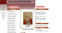 Desktop Screenshot of necipfazilkisakurek.tripod.com