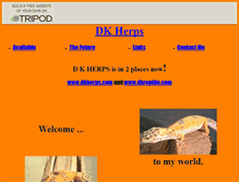 Tablet Screenshot of dkherps.tripod.com