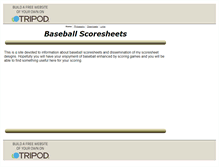 Tablet Screenshot of baseballscoresheets.tripod.com