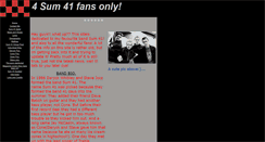 Desktop Screenshot of 4sum41fansonly.tripod.com