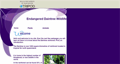 Desktop Screenshot of endangered-daintree.tripod.com