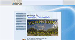 Desktop Screenshot of dunesdogtrainingclub.tripod.com