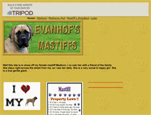 Tablet Screenshot of evanhofmastiffs.tripod.com