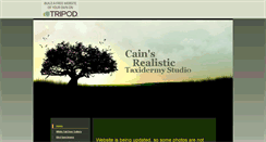 Desktop Screenshot of cainstaxidermy.tripod.com