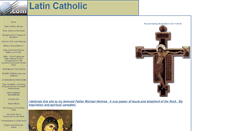 Desktop Screenshot of latincatholic.tripod.com