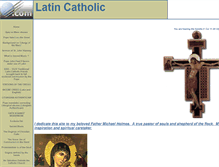 Tablet Screenshot of latincatholic.tripod.com